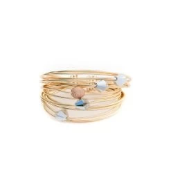 Marcia Wire Wrap Ring With Grey Swarovski Crystals 10 Marcia Wire Wrap Ring With Grey Swarovski Crystals -Gift Promotion Store mk012268alt view2c