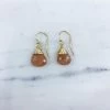 Jill Short Drop Earring In Peach Moonstone - Gold -Gift Promotion Store mk012335x