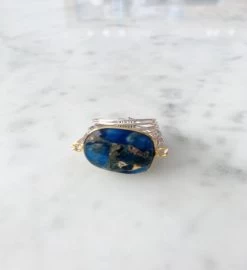 Ring In Blue Mojave Copper Turquoise -Gift Promotion Store mk012435alt view2c