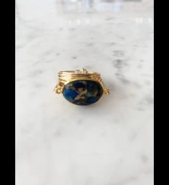 Ring In Blue Mojave Copper Turquoise -Gift Promotion Store mk012435alt viewc