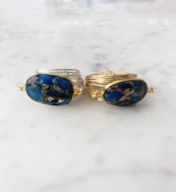 Ring In Blue Mojave Copper Turquoise -Gift Promotion Store mk012435x 2