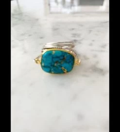 Torrey Ring In Copper Turquoise -Gift Promotion Store mk012439alt viewc