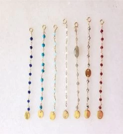 Semi Precious Bead Necklace Extender Ruby -Gift Promotion Store mk012756alt viewc