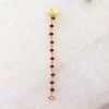 Semi Precious Bead Necklace Extender Ruby