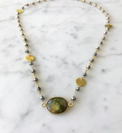Mrs. Parker Endless Summer Necklace Polished Pyrite