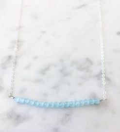 The Michelle Bead Bar Chalcedony Necklace -Gift Promotion Store mk012769alt view2c