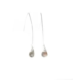 Jill Long Wire Drop Earrings In Labradorite -Gift Promotion Store mk012809x 2