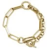 Gold Mixed Chain Toggle Bracelet 2 Gold Mixed Chain Toggle Bracelet -Gift Promotion Store mk012876x
