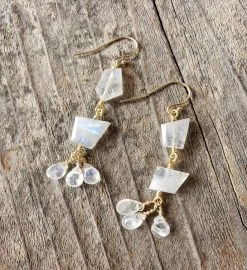 The Carmel By The Sea Earring In Moonstone -Gift Promotion Store mk012892x 2