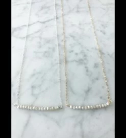 The London Bar White Silverite Necklace -Gift Promotion Store mk012912alt viewc