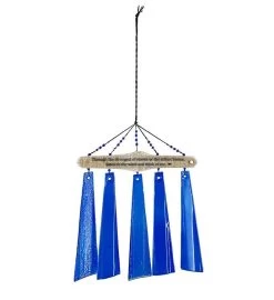 Memorial Whitewashed Driftwood Sun Catcher Wind Chime -Gift Promotion Store mk012932alt view3c