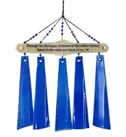 Memorial Whitewashed Driftwood Sun Catcher Wind Chime -Gift Promotion Store mk012932alt viewc