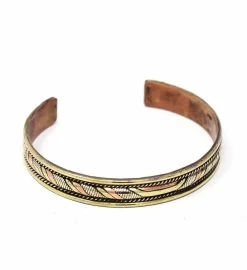 Copper And Brass Cuff Bracelet -Gift Promotion Store mk013129x