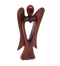 Novica Heart Of An Angel Wood Figurine -Gift Promotion Store mk014550x 1