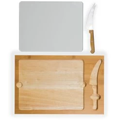 College Icon Glass Top Cutting Board & Knife Set -Gift Promotion Store mk015016alt view2c