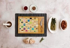 Pixar Icon Glass Top Cutting Board & Knife Set -Gift Promotion Store mk015642alt view2c