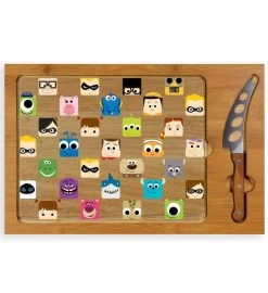 Pixar Icon Glass Top Cutting Board & Knife Set -Gift Promotion Store mk015642x 2