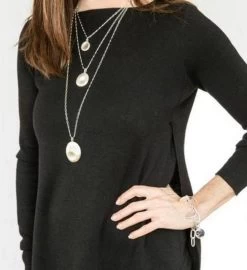 Small Touch Stone Pendant, Stress Relief -Gift Promotion Store mk015658alt viewc