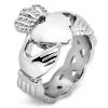 Polished Stainless Steel Celtic Knot Eternity Claddagh Ring -Gift Promotion Store mk015700x