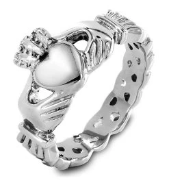Women's Celtic Knot Claddagh Stainless Steel Ring -Gift Promotion Store mk015705x 2