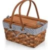 Kansas Handwoven Wood Picnic Basket -Gift Promotion Store mk015818x