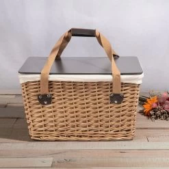 Canasta Grande Wicker Basket 11 Canasta Grande Wicker Basket -Gift Promotion Store mk015846alt view2c