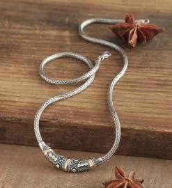 Novica Celuk Celebration Gold Accent Sterling Silver Necklace -Gift Promotion Store mk016071alt view2c