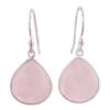 Novica Dancing Soul Rose Quartz Dangle Earrings -Gift Promotion Store mk016078x