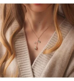 Rose Necklace Brass Valentine's Day Jewelry Gift 11 Rose Necklace Brass Valentine's Day Jewelry Gift -Gift Promotion Store mk016125alt view2c