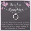 Mother And Daughter And Silver Necklace Motivational Jewelry Gift Set -Gift Promotion Store mk016140x