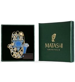 Matashi Wall Decor Ornament W/ Crystals (pewter) -Gift Promotion Store mk016390x 2
