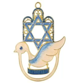 Matashi Wall Decor Ornament W/ Crystals (pewter) -Gift Promotion Store mk016811alt viewc