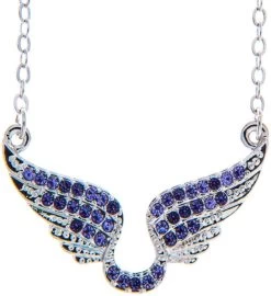 Matashi Rhodium Plated Necklace W/ Angel Wing 9 Matashi Rhodium Plated Necklace W/ Angel Wing -Gift Promotion Store mk016838x 1