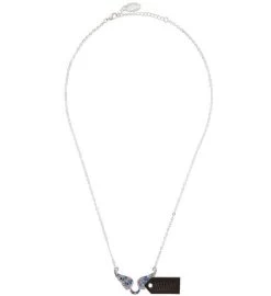 Matashi Rhodium Plated Necklace W/ Angel Wing 11 Matashi Rhodium Plated Necklace W/ Angel Wing -Gift Promotion Store mk016840alt view2c