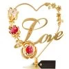 Love Table Top Ornament With Crystals By Matashi 1 Love Table Top Ornament With Crystals By Matashi -Gift Promotion Store mk016842x