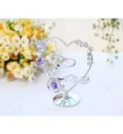 Love Table Top Ornament With Crystals By Matashi -Gift Promotion Store mk016845alt view2c