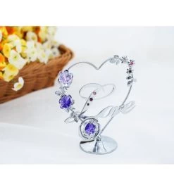 Love Table Top Ornament With Crystals By Matashi -Gift Promotion Store mk016845alt view3c