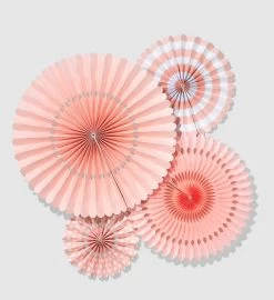 Pale Pink Party Fans