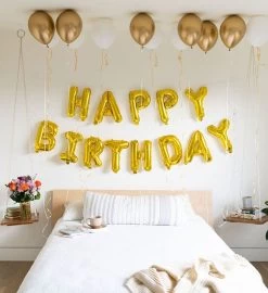 Happy Birthday Balloon Banner 8 Happy Birthday Balloon Banner -Gift Promotion Store mk016899alt viewc