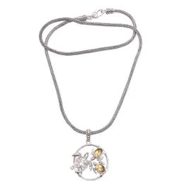 Novica Sea Turtle Family Citrine Pendant Necklace -Gift Promotion Store mk016973x 2