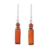 Novica Radiant Allure Carnelian Dangle Earrings -Gift Promotion Store mk016985x