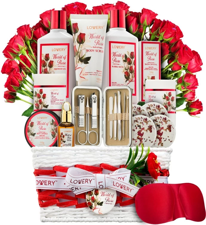 Red Rose Stress Relief Spa Kit 3 Red Rose Stress Relief Spa Kit