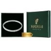Matashi 18k White Gold Plated Cuff Bangle Bracelet W/ Sparkling Crystal -Gift Promotion Store mk017357x