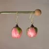 Real Rose Bud Earrings -Gift Promotion Store mk017368x