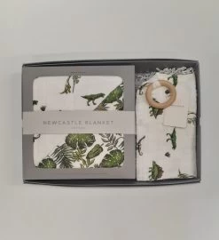 Dino Days Blanket And Teether Gift Set -Gift Promotion Store mk017437x 2