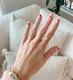 Beaded Heart Ring -Gift Promotion Store mk017475alt view2c