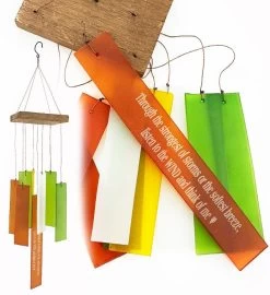 Memorial Craftsman Sea Glass Sun Catcher Wind Chime Sympathy Gift -Gift Promotion Store mk017596x 2