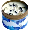 Crystal Infused Clear Quartz Soy Candle With White Sage Leaves -Gift Promotion Store mk017632x