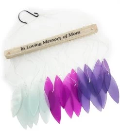 "In Loving Memory Of Mom" Stained Glass Sun Catcher Gift -Gift Promotion Store mk017933alt view3c