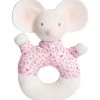 Meiya The Mouse - Soft Rattle & Teether With Organic Natural Rubber Head -Gift Promotion Store mk017981x